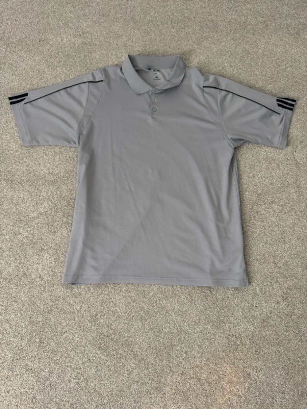 Adidas Gray & Black Polo